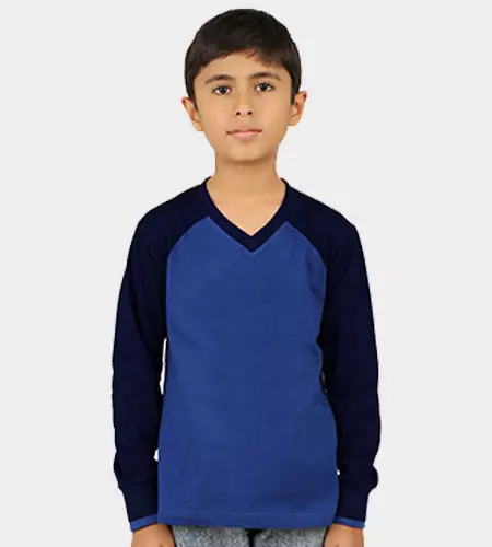 Tailormade Boy's V-Neck Raglan Full Sleeves