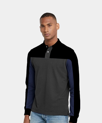 Tailormade Raglan Cut & Sew Full Sleeves Shirts Polo Shirt With Cuff