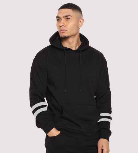 Tailormade Cut and Sew Striped Hoodies