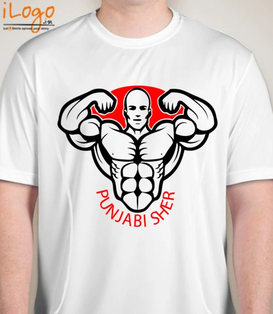 GYM  punjabi-sher T-Shirt